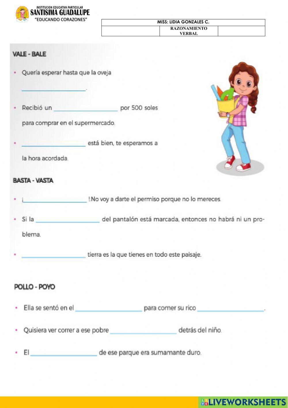 Homofonas y homografas