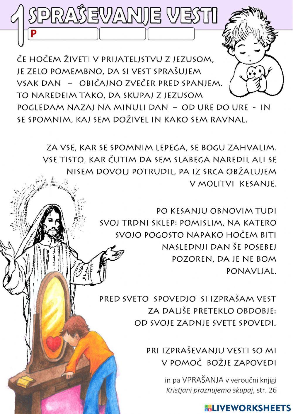 Spraševanje vesti - 1P Spraševanje vesti - 1P