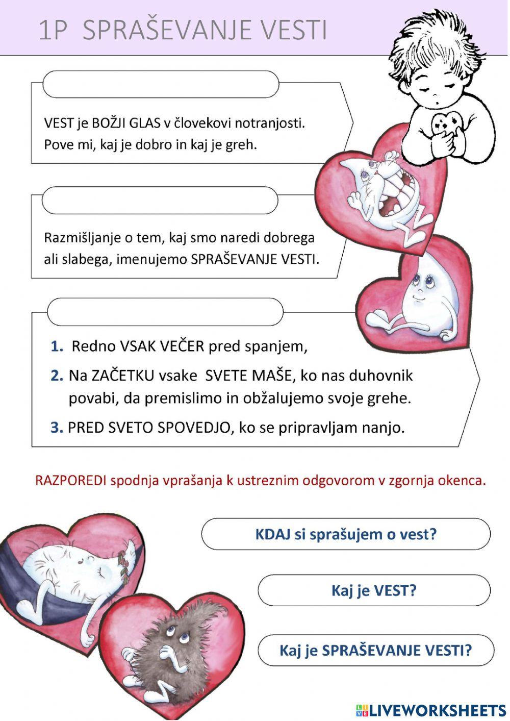 Spraševanje vesti - 1P Spraševanje vesti - 1P