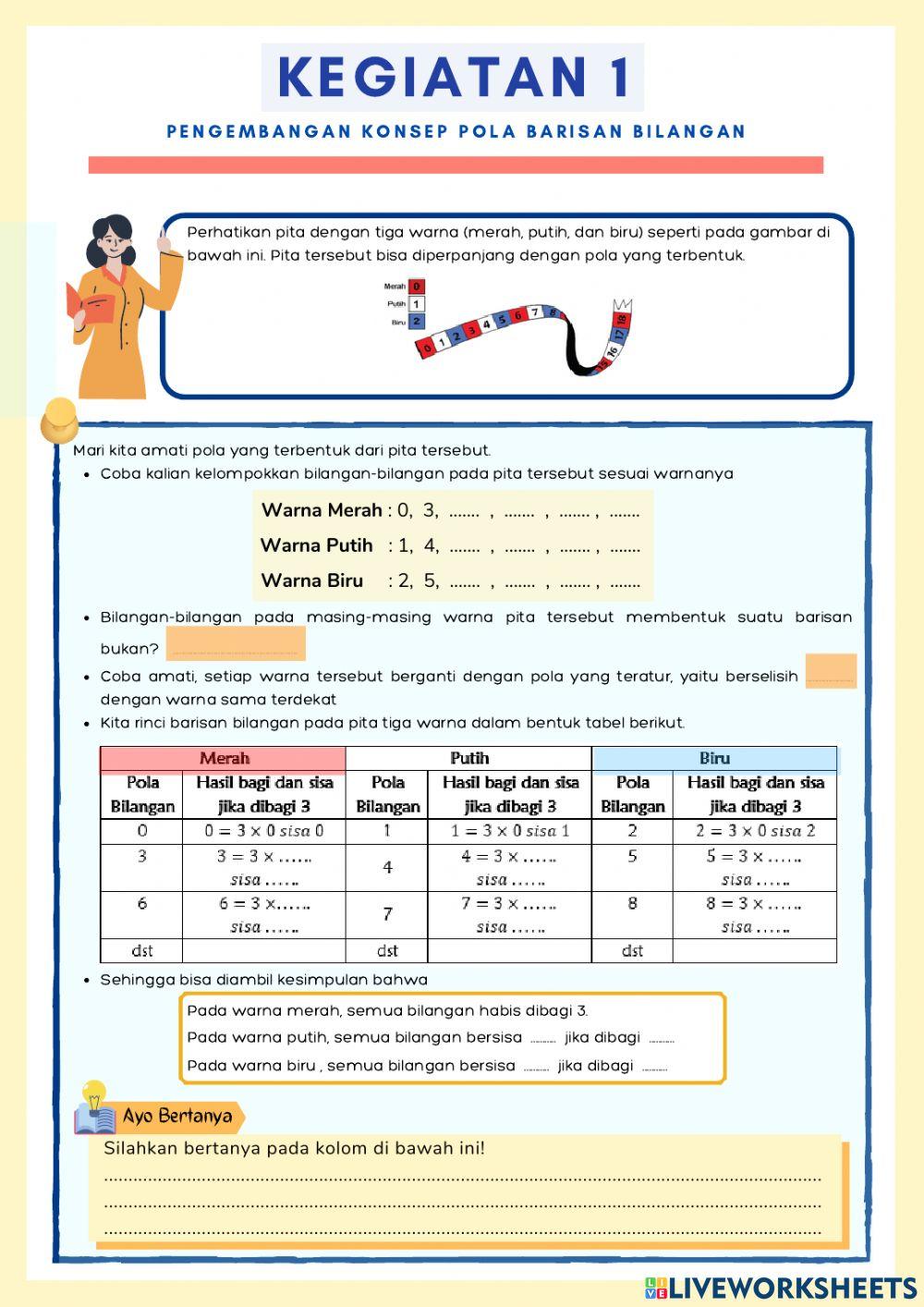 Pola bilangan pertemuan 1