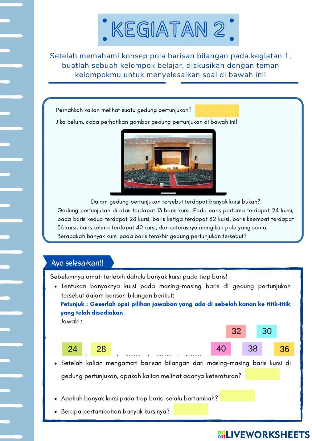 Pola bilangan pertemuan 1