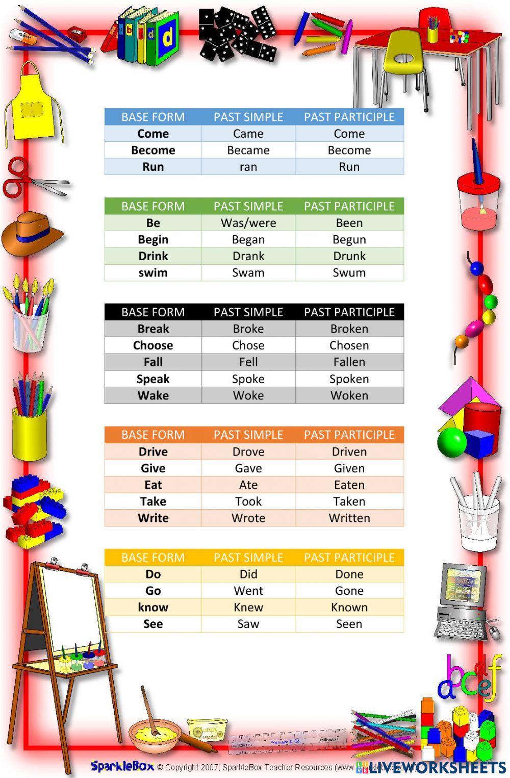 Irregular Verbs