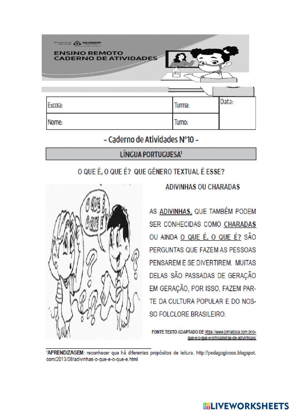 Bloco de atividade 10 parte 3