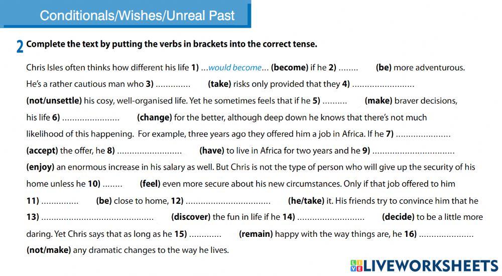 1570163 | Conditionals - Wishes - Unreal Past | KaroMDM
