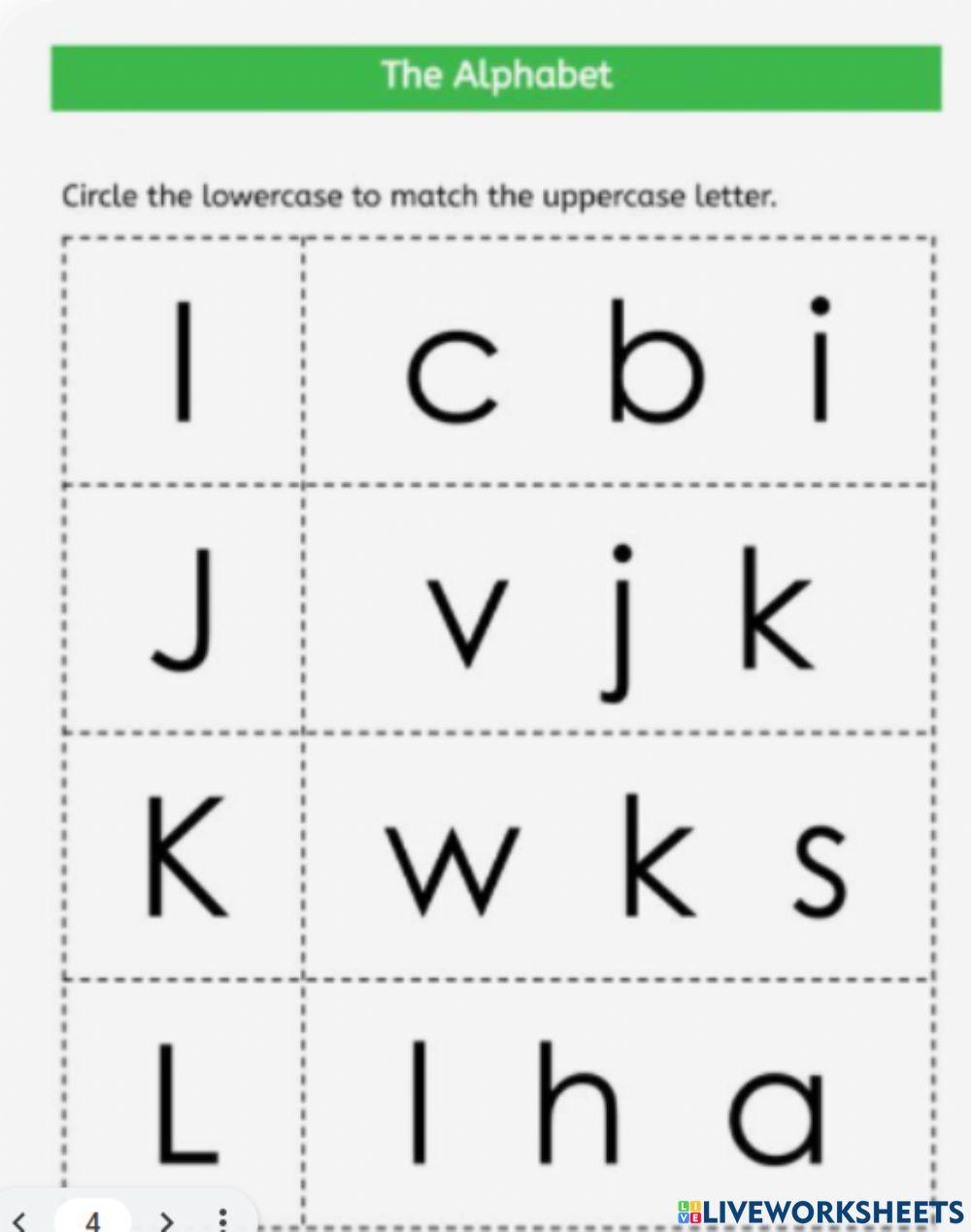 Choose the correct alphabet 3