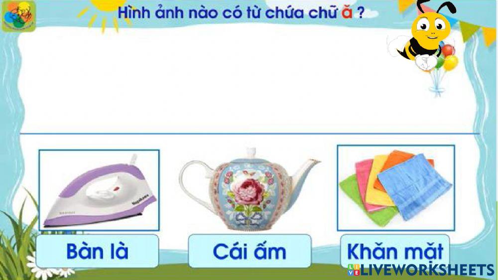 Trò chơi với chữ ă ă â