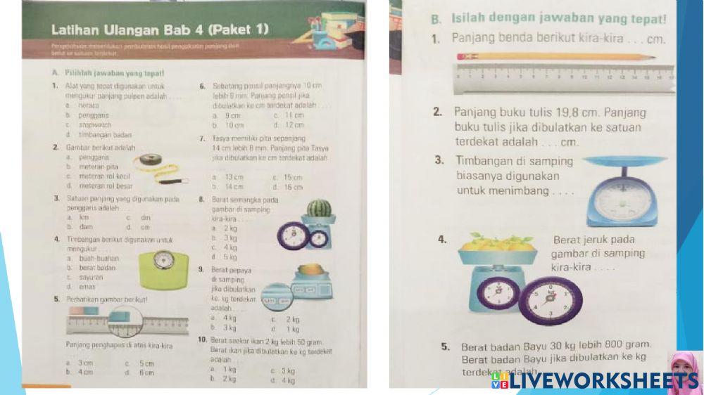 Pembulatan hasil pengukuran panjang dan berat