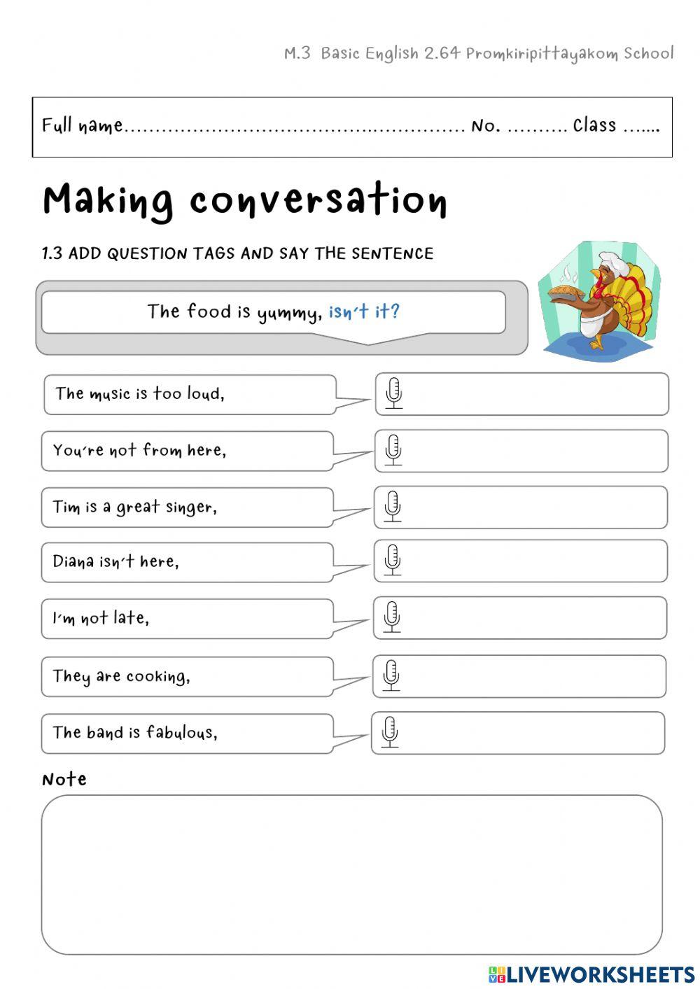 Lesson 1 Question Tags Part 2