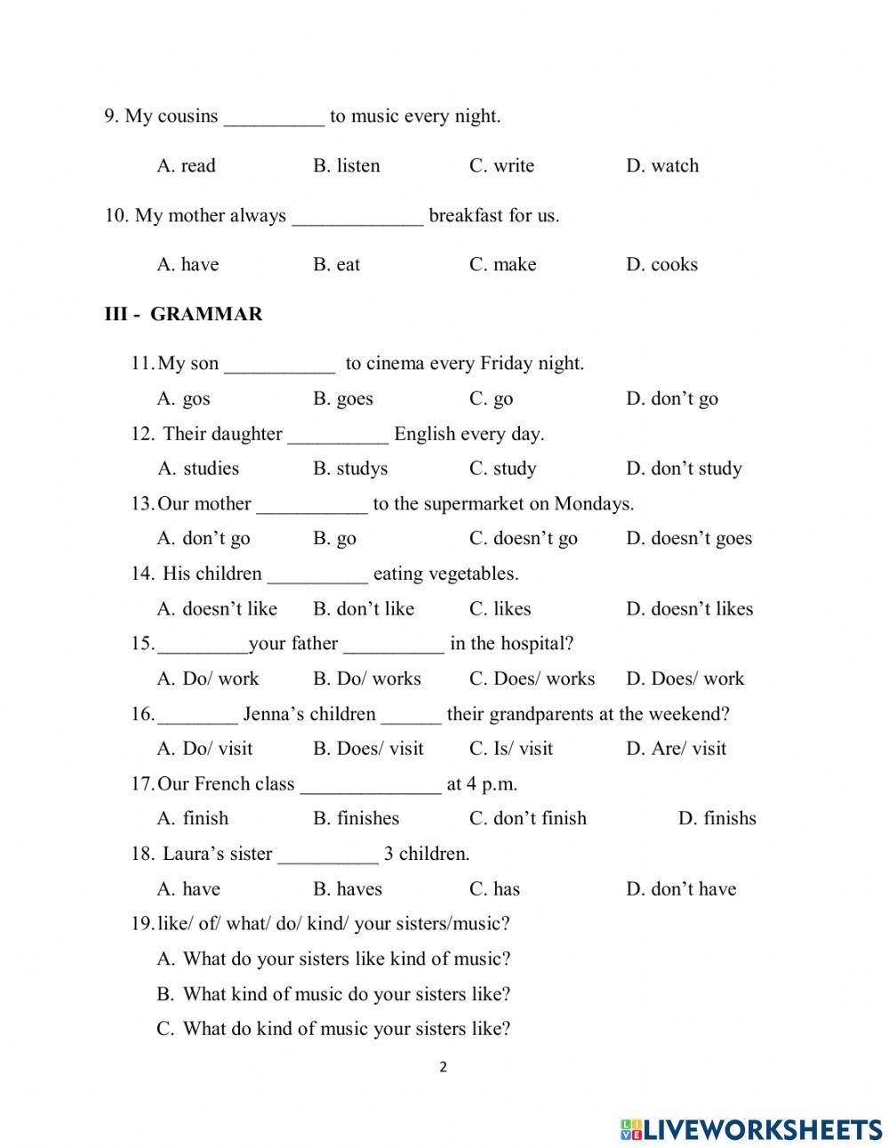 EF Elementary Unit 3