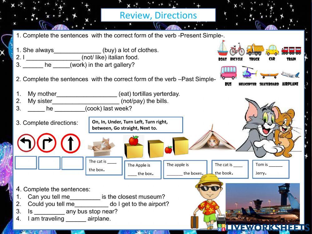 Review, Directions