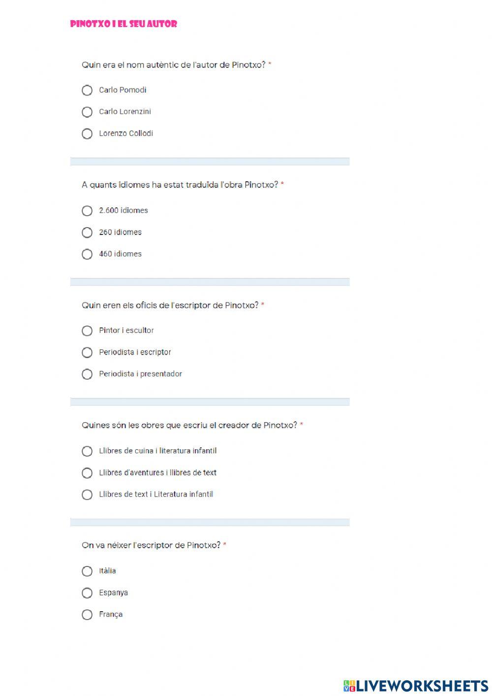 Carlo Collodi i Pinotxo