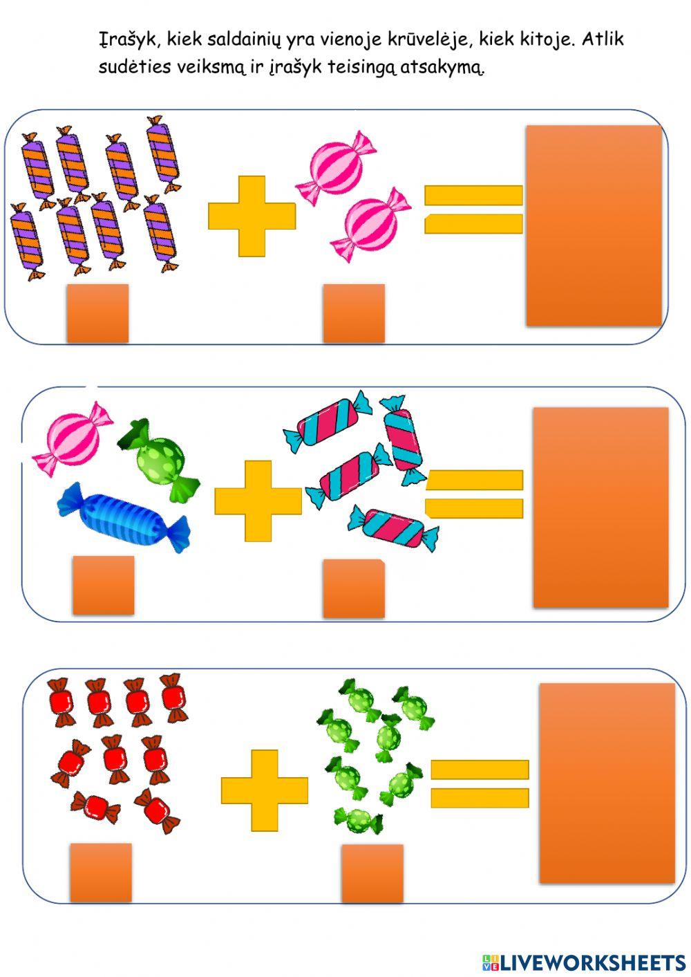 Matematika. Sudėtis.