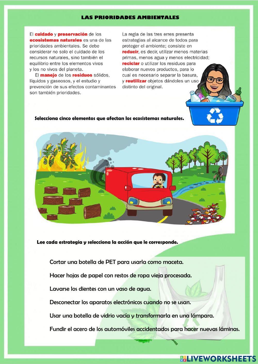 Las prioridades ambientales