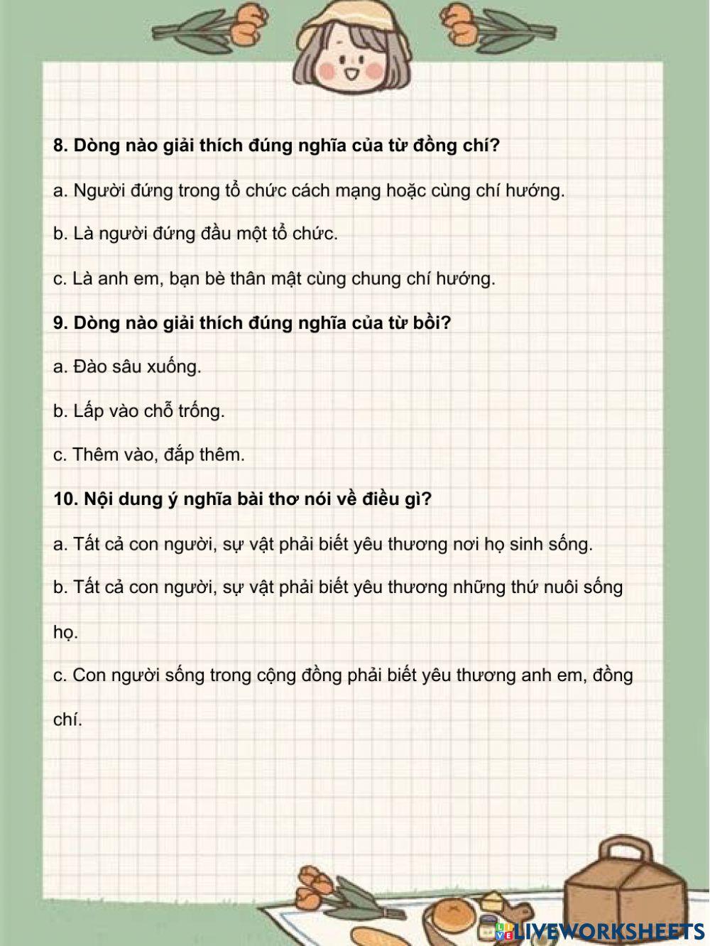 Tập đọc Tiếng ru