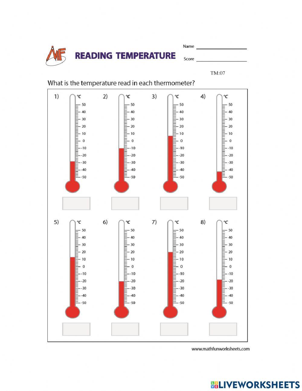 Reading Thermometers