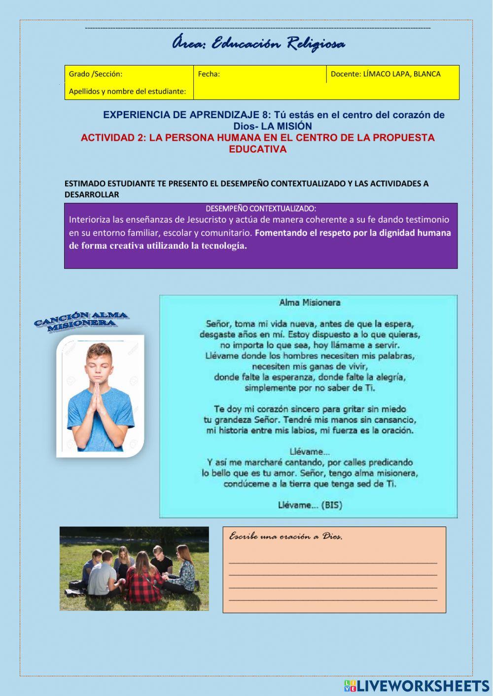 Misión escolar 2021