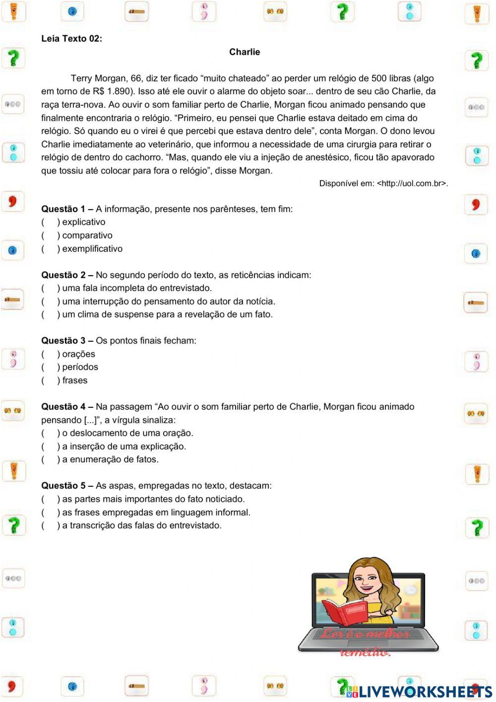 Sinais de Pontuação