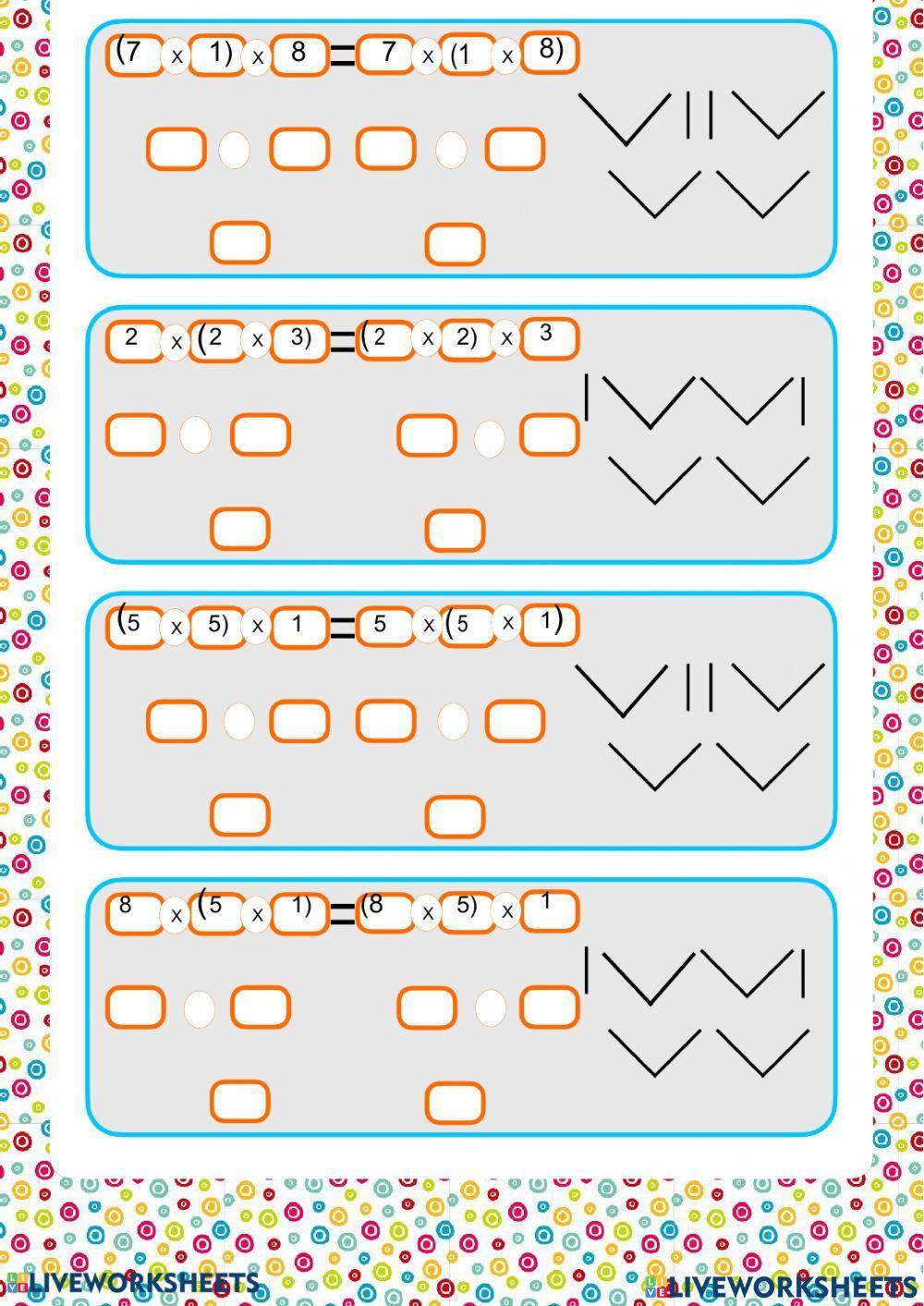 Propiedadad conmutativa y asociativa multiplicación Propiedadad conmutativa y asociativa multiplicación