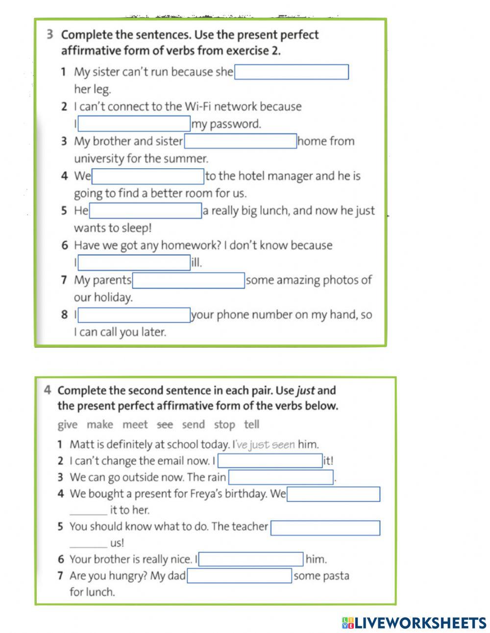 Present Perfect and House