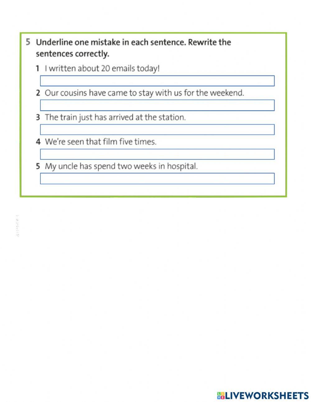 Present Perfect and House