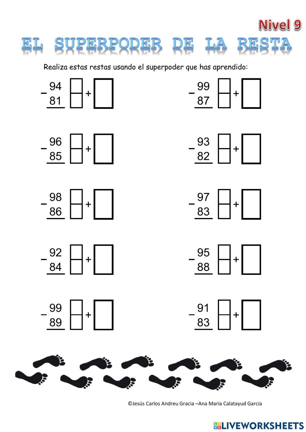 El superpoder de la resta 9
