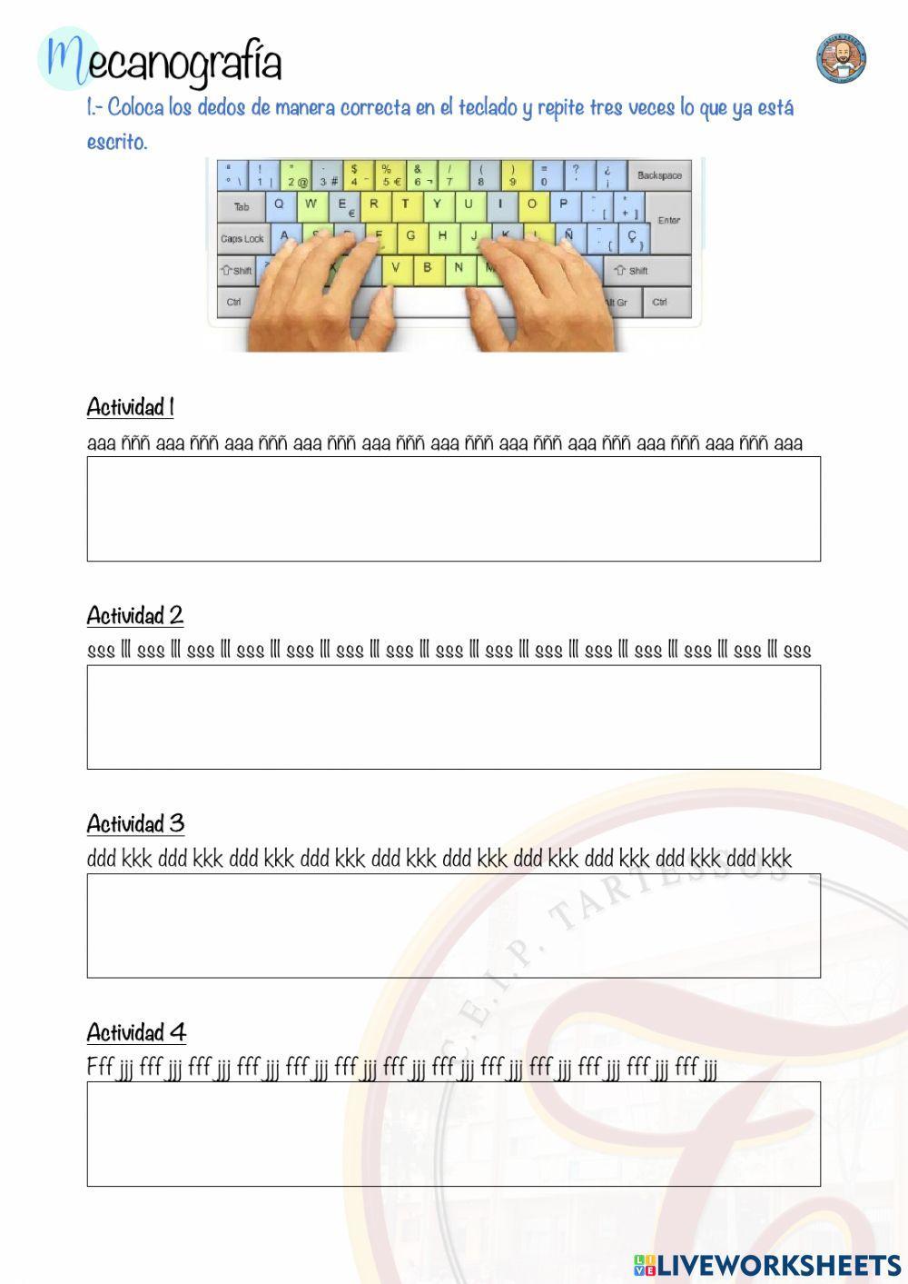 Mecanografía básica