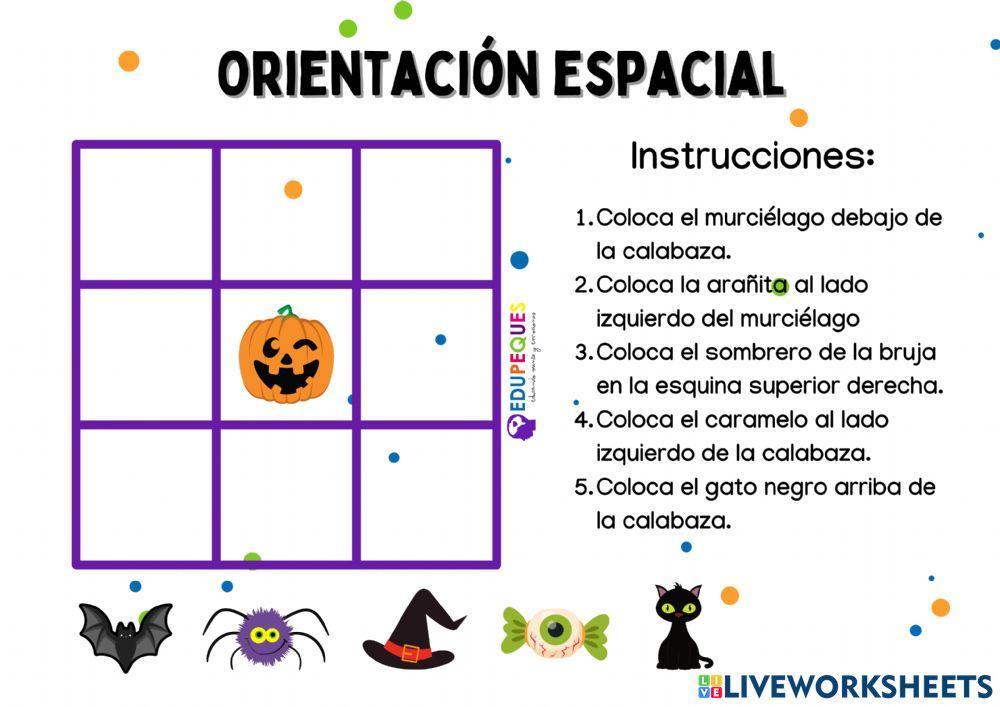 Orientación espacial halloween
