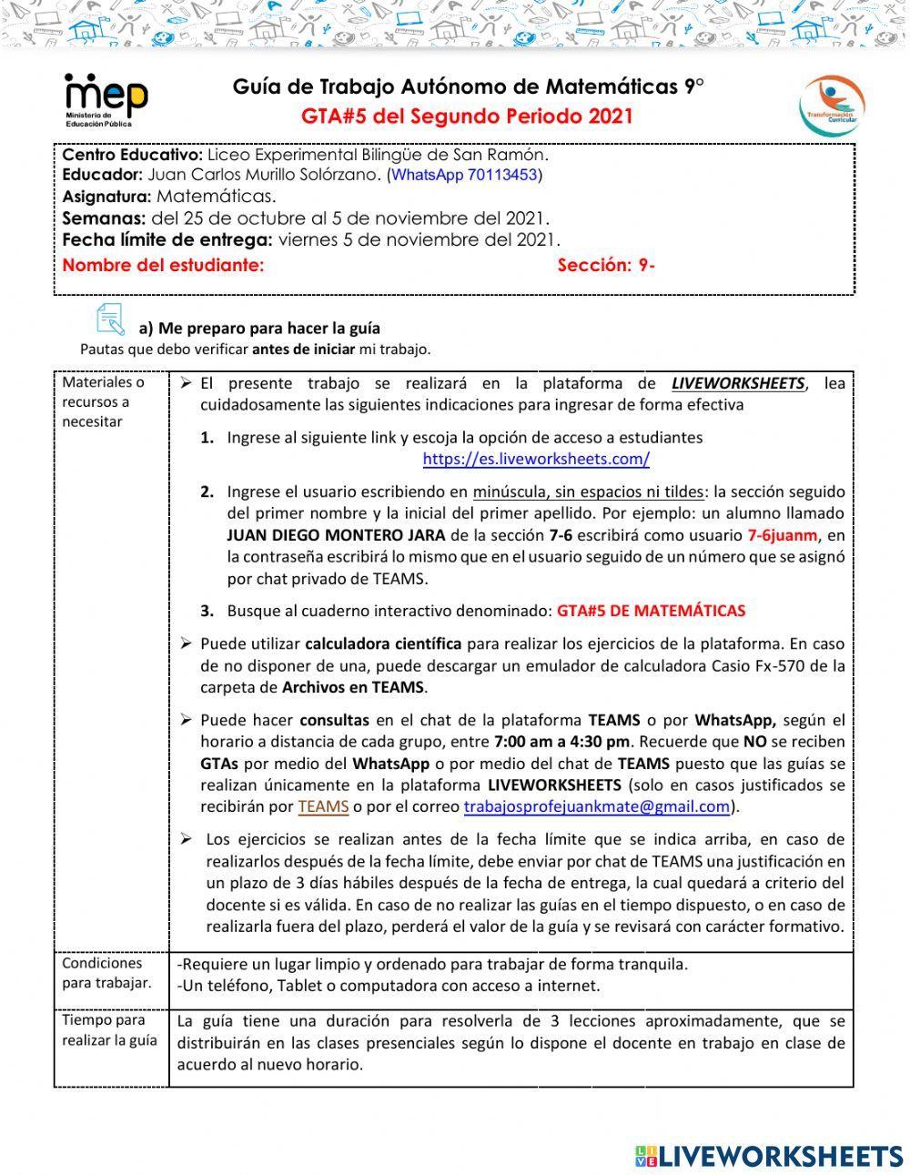 Ficha 1 lebsr 9° gta5