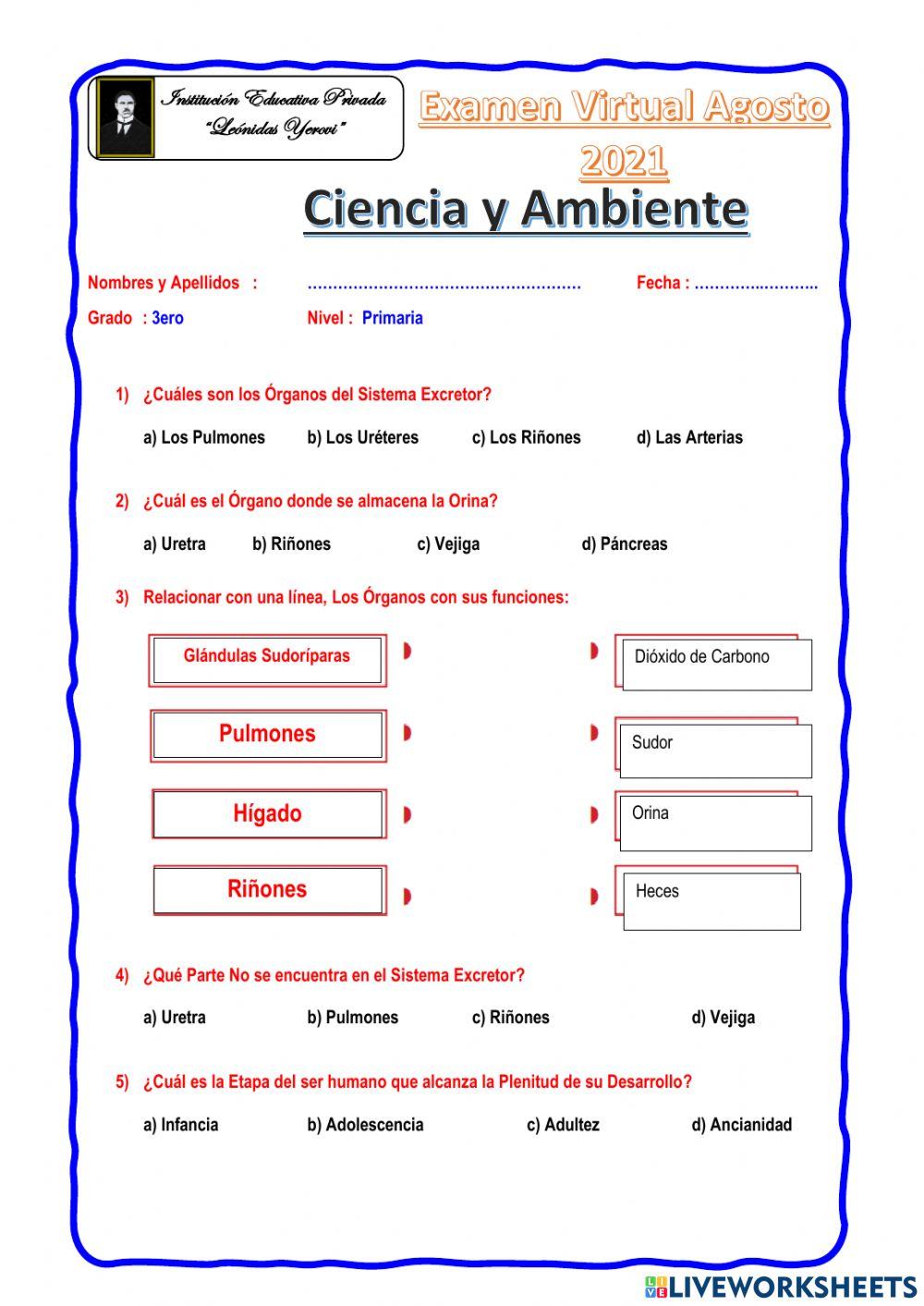 Ciencia y Ambiente 3ero Prim