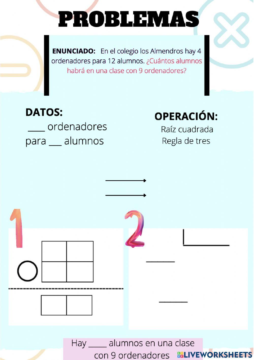 Problema 3. Matemáticas 6º Primaria