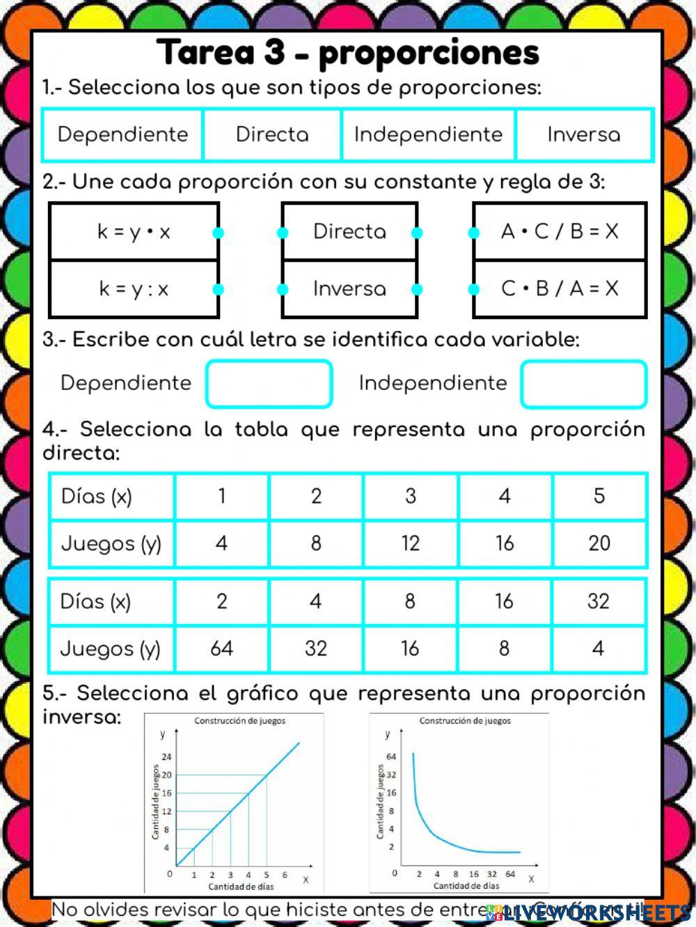 Propocionando en casa