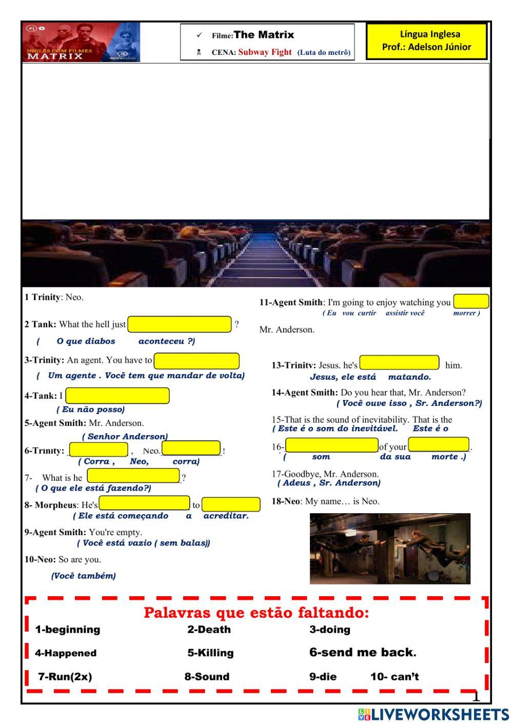 Inglês com Filmes: Matrix