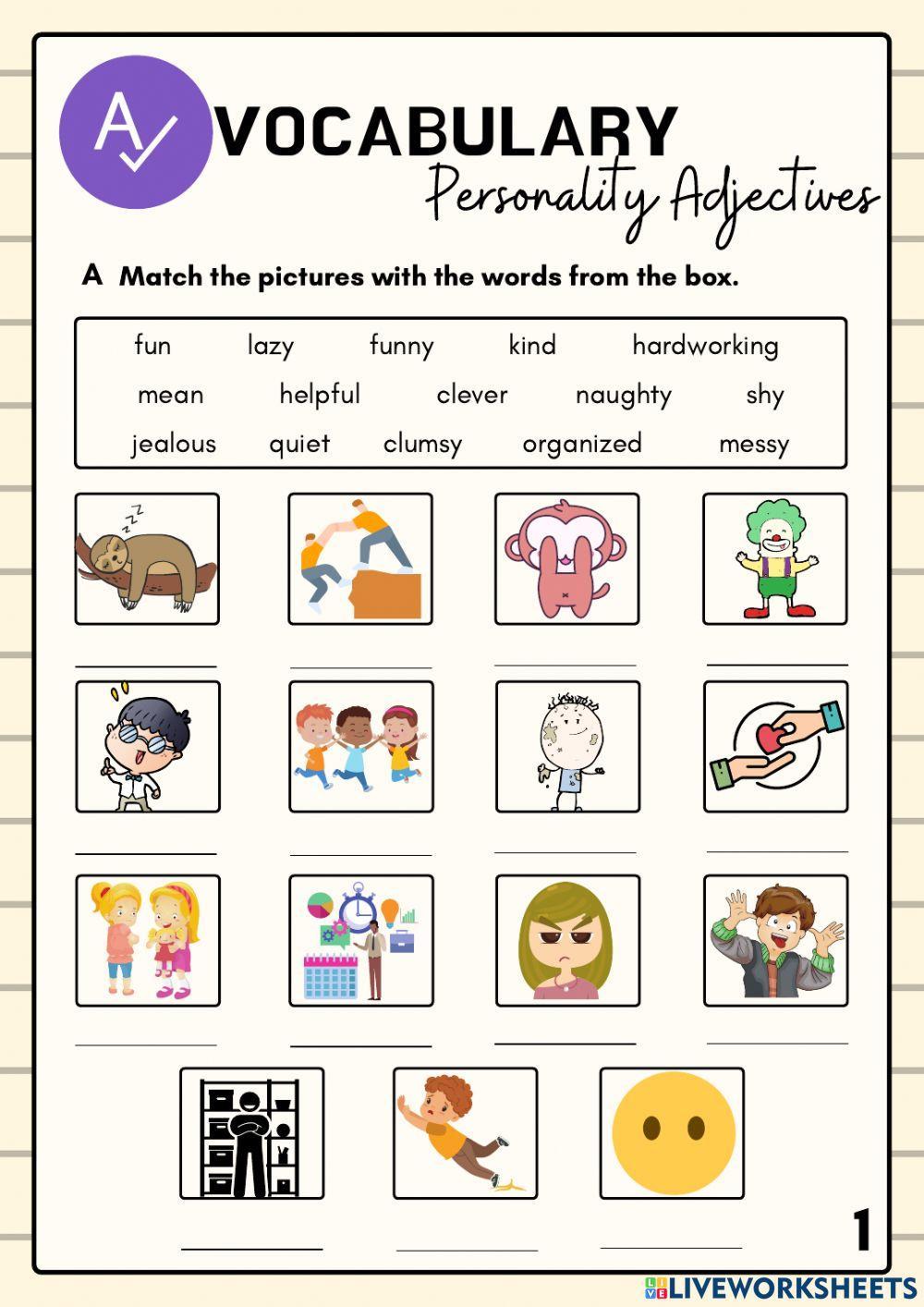 Personality Adjectives