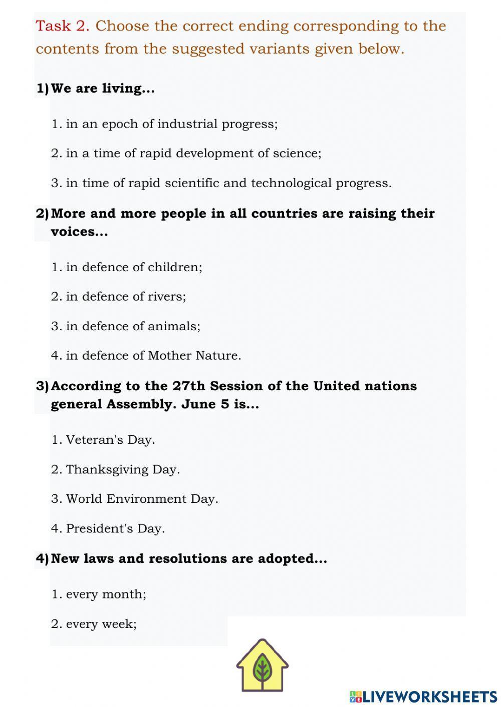 Nature and environment