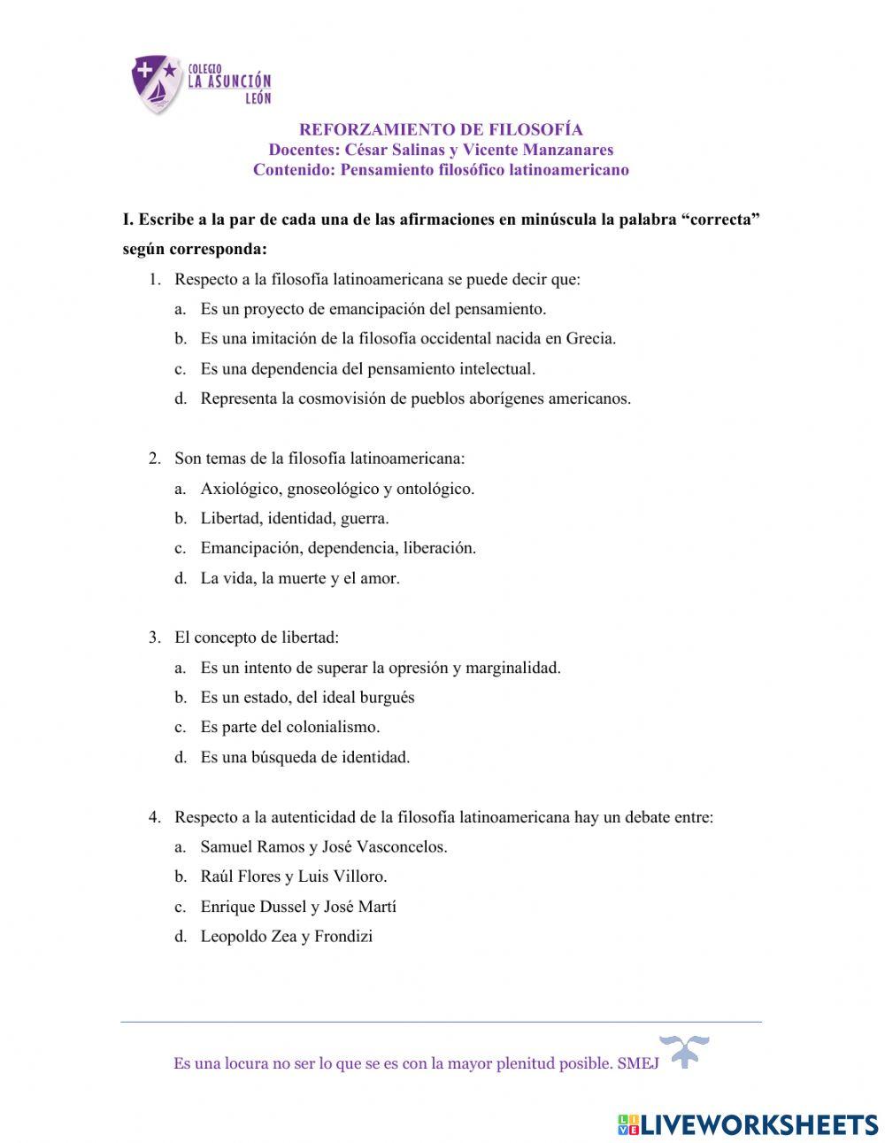 Filosofía latinoamericana