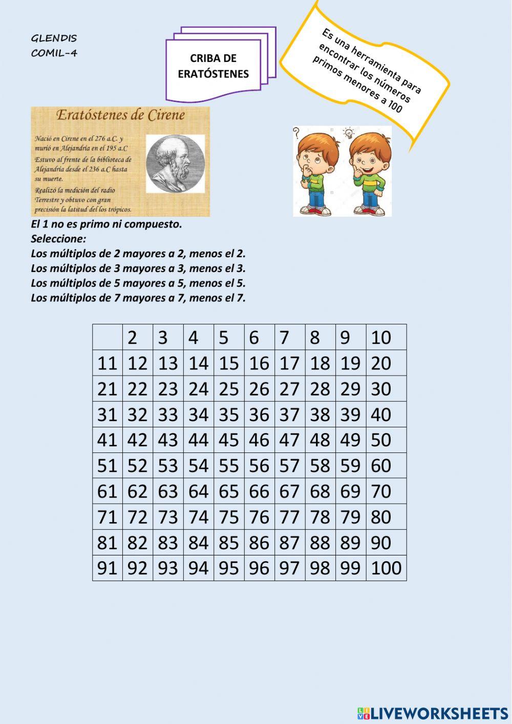 Números primos y compuestos