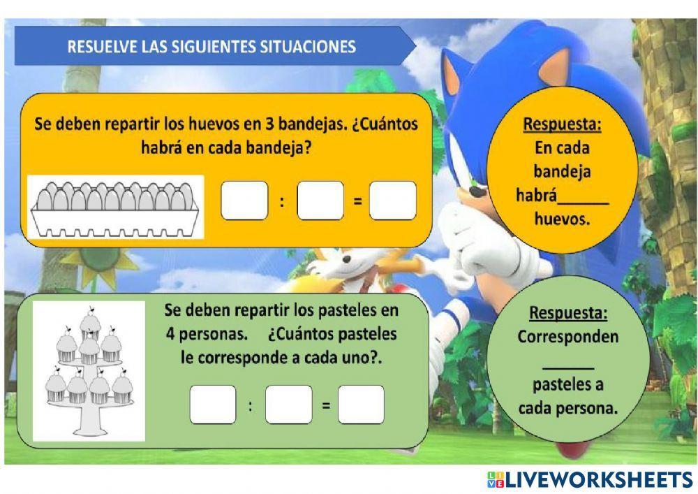 División como reparto equitativo