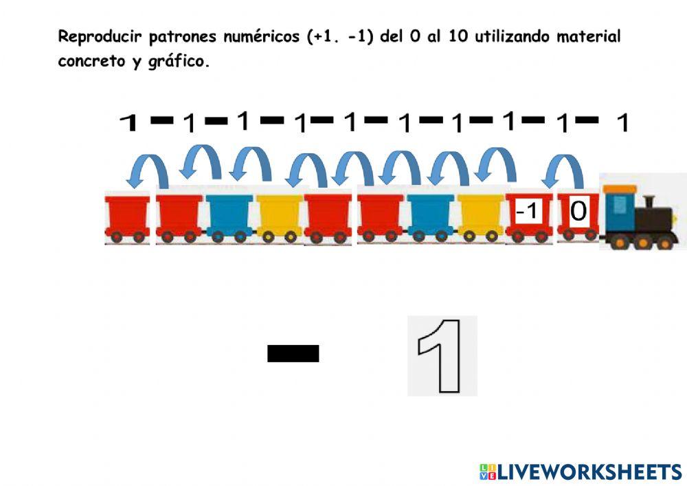 Patron numérico menos