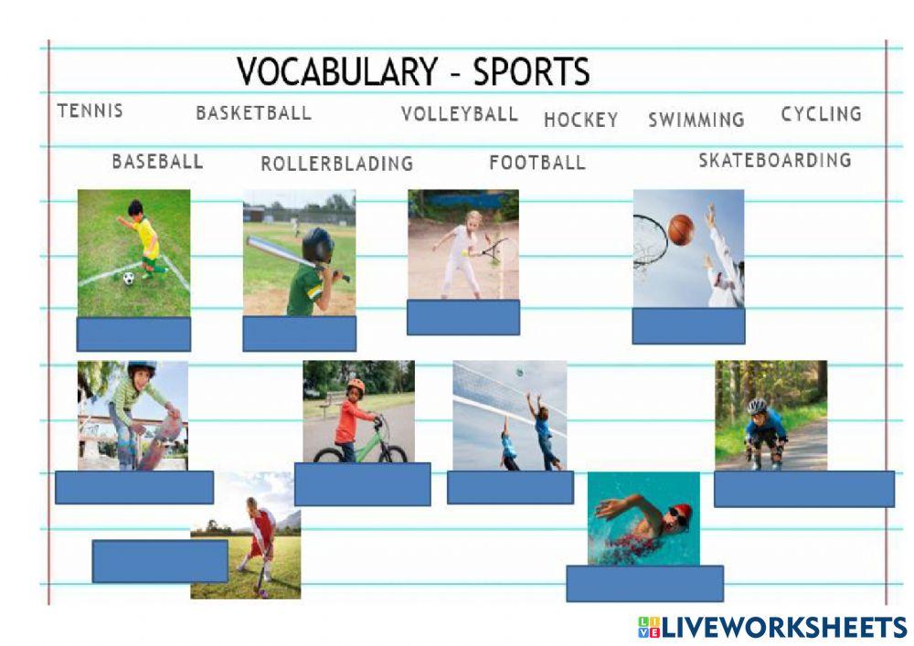 Vocabulary sports