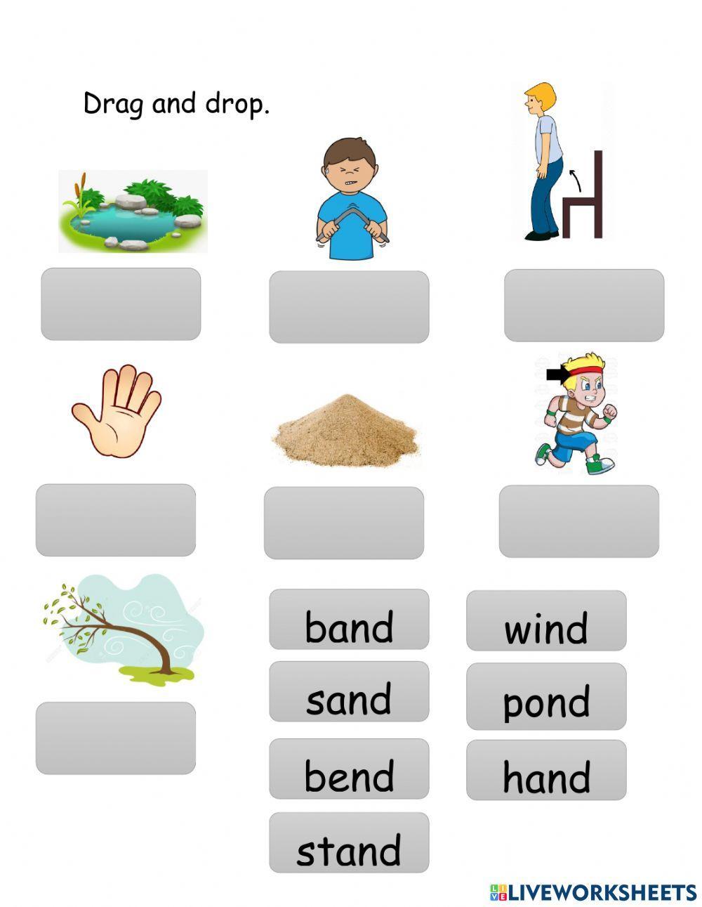 Final consonant blend interactive worksheet | Live Worksheets