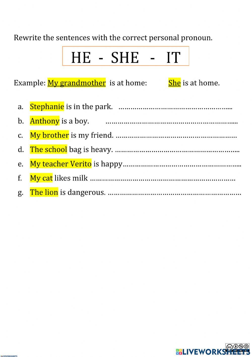 Pronouns
