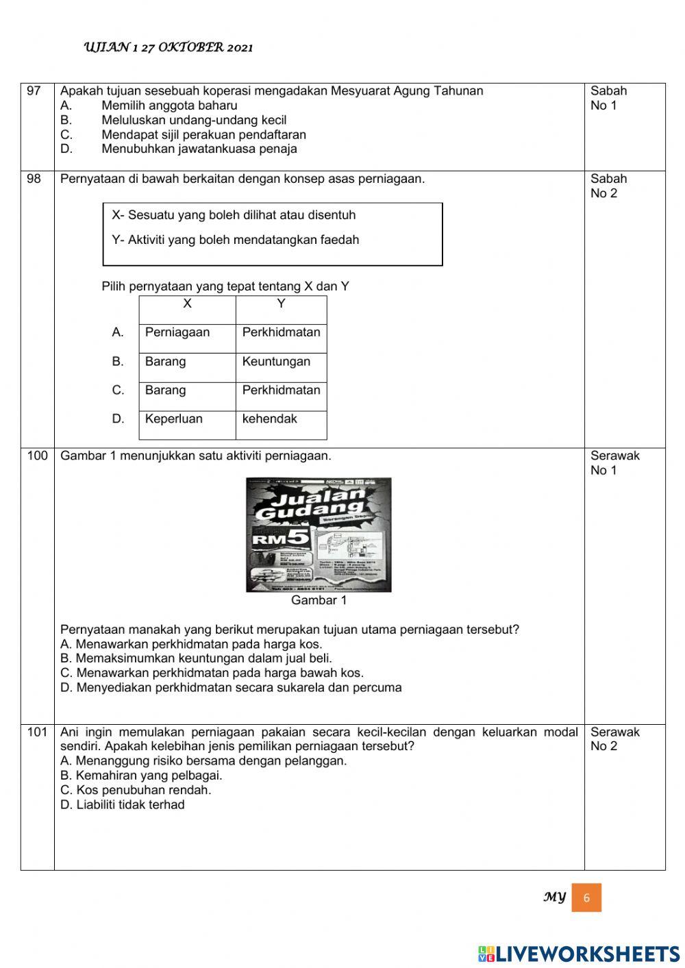 PERNIAGAAN TING 4 Ujian 1 BAB 1 72-113