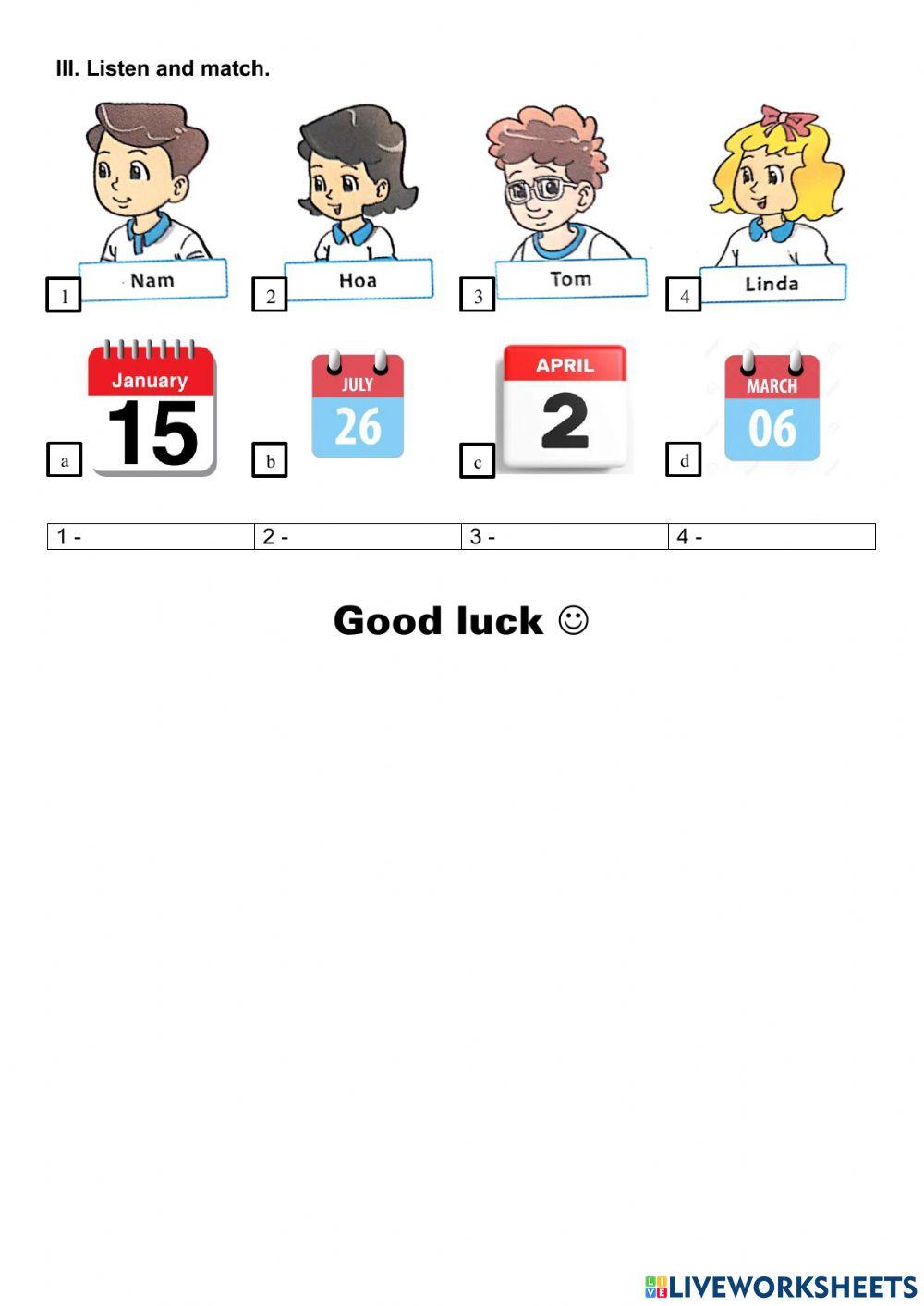 Mid term 1 - listening