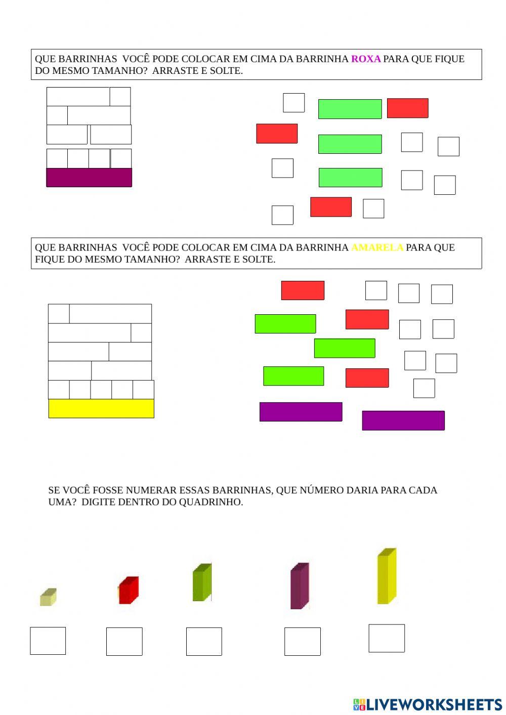 Régua de cusinaire (parte 1)
