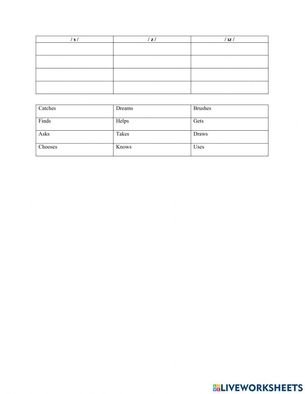 Pronunciation Exercise