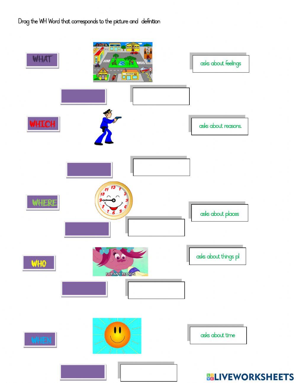 Wh questions simple present