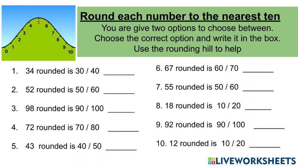 Rounding 2 digit numbers to nearest 10