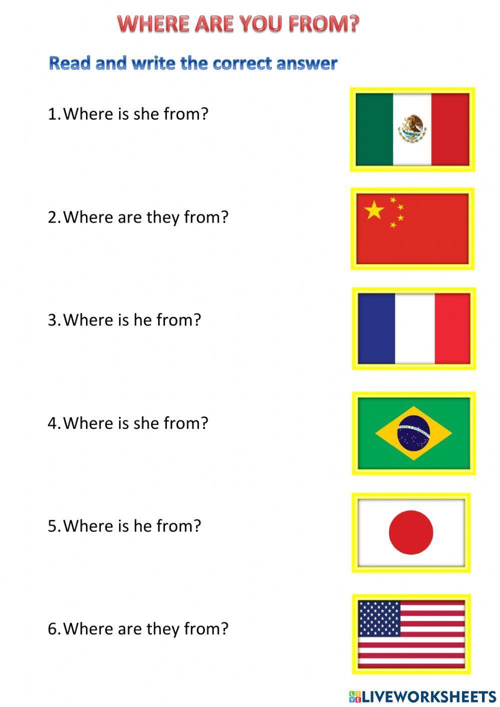 Countries and Nationalities