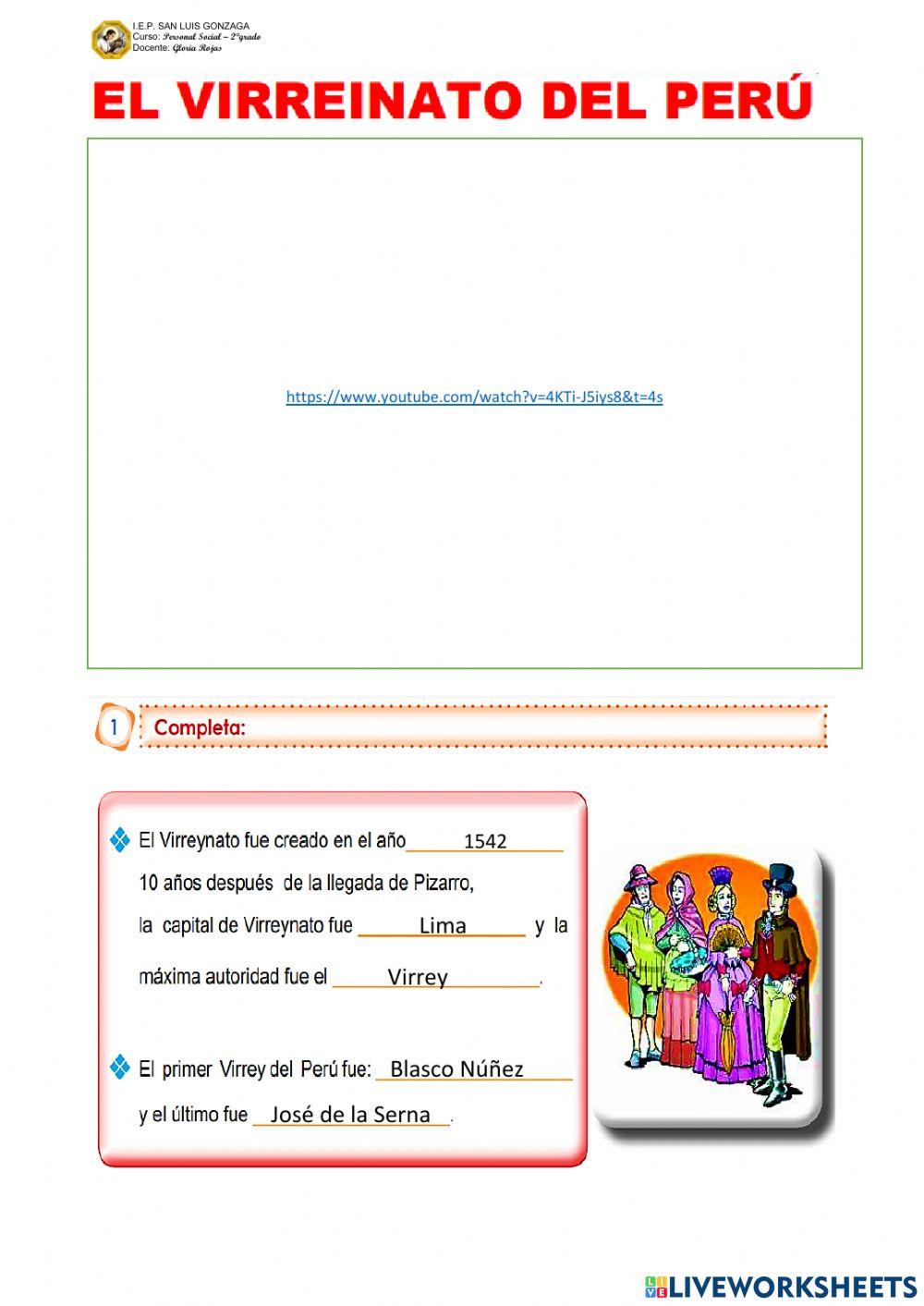 El virreinato del perú