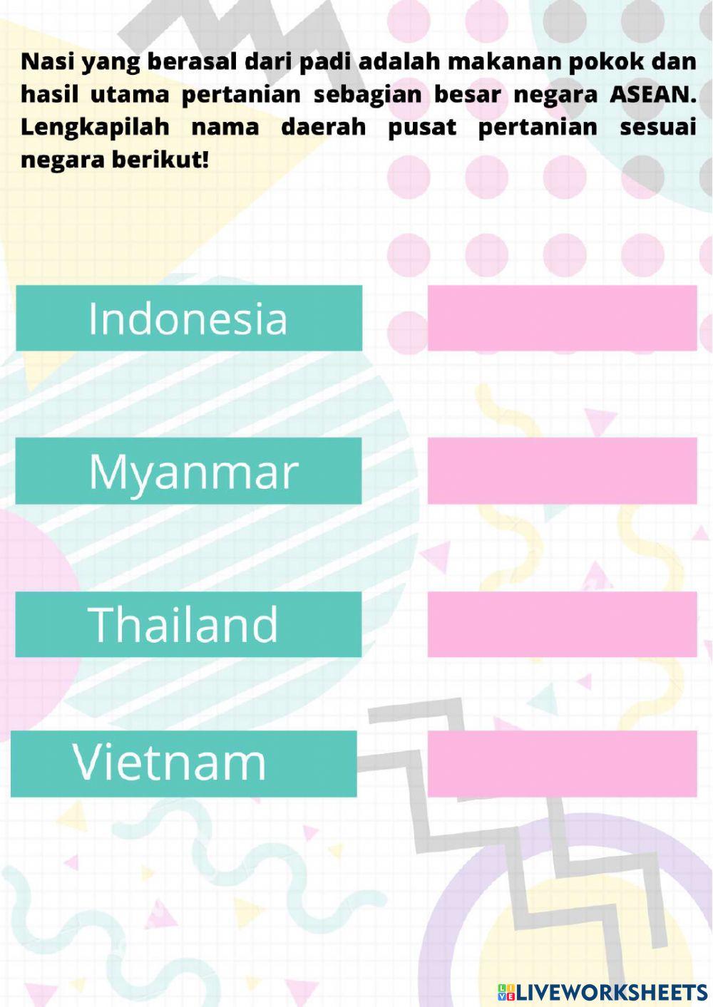 Kondisi Ekonomi Negara ASEAN Tema 5
